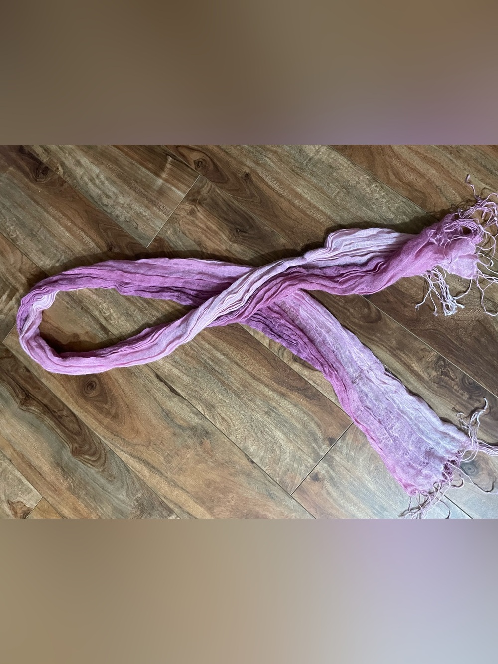 Linen Pink Gradient Scarf